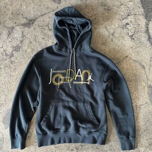 Jordan Brand Black & Yellow Hooded Sweatshirt Size S